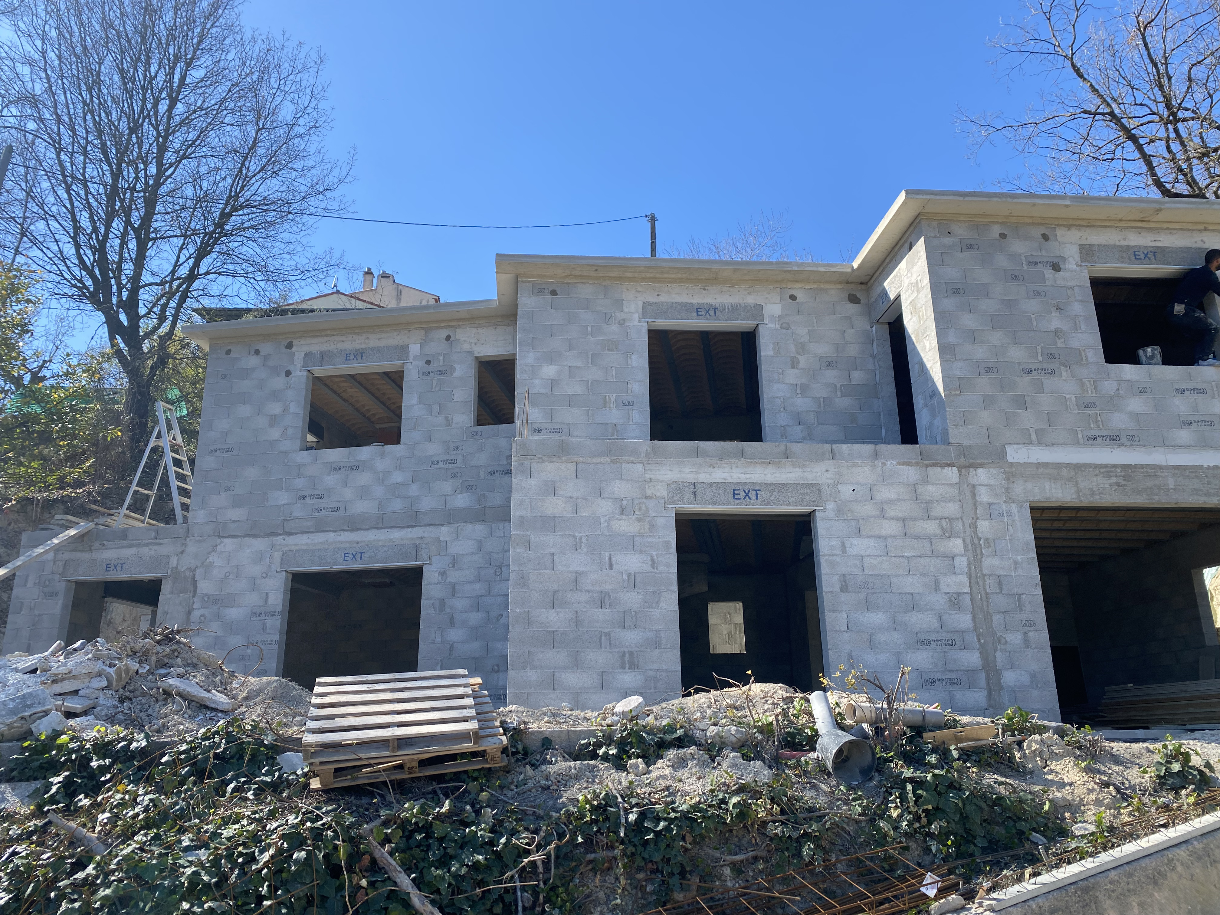 Chantier construction maison Cannes (06) — Alpes-Maritimes